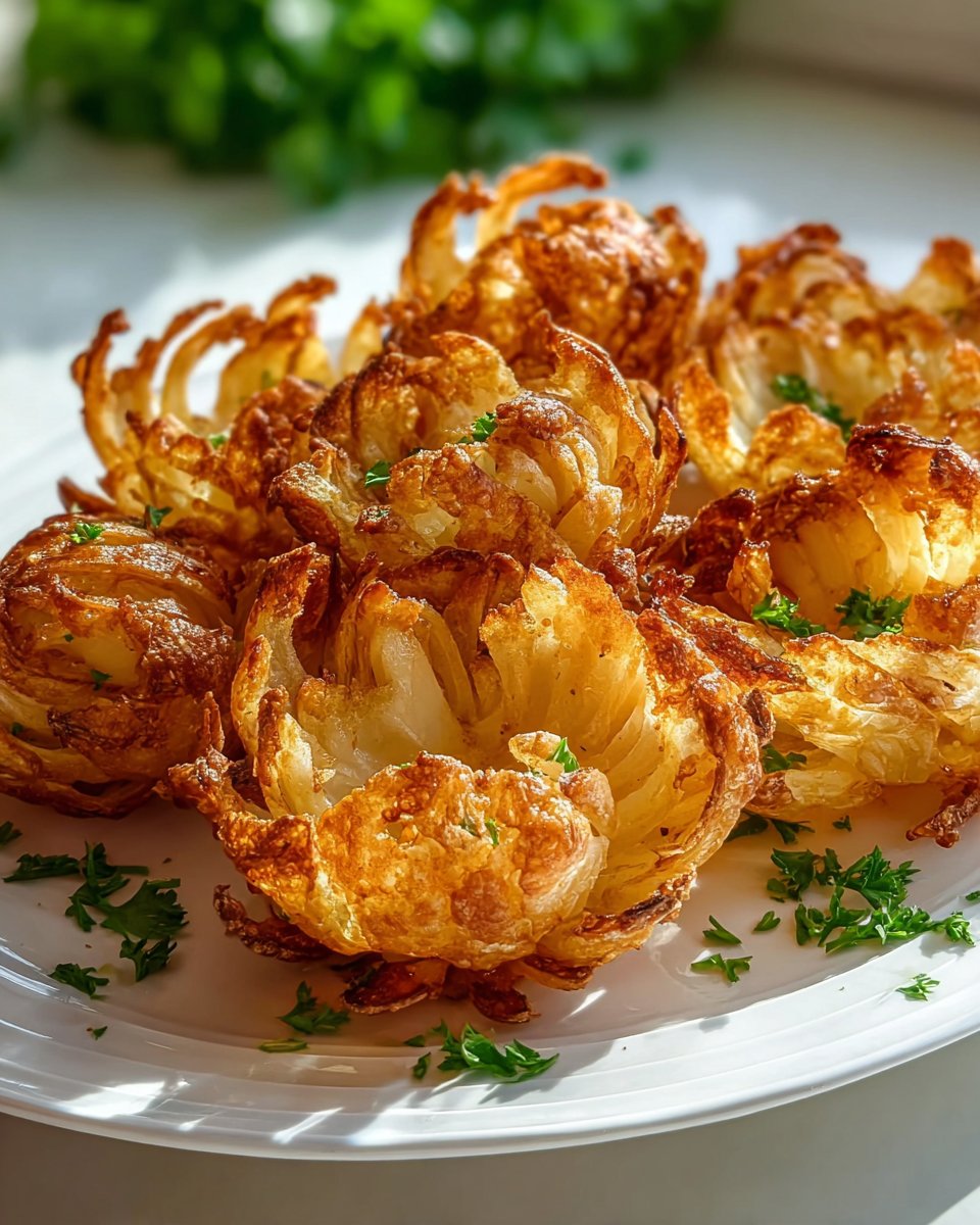 Air Fryer Crispy Mini Blooming Onions