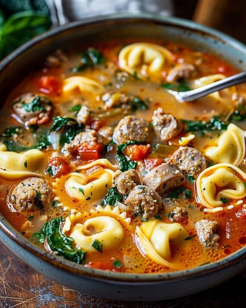 Sausage Tortellini Soup