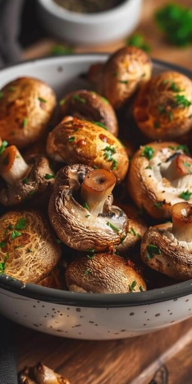 Champignons airfryer : recette rapide et savoureuse