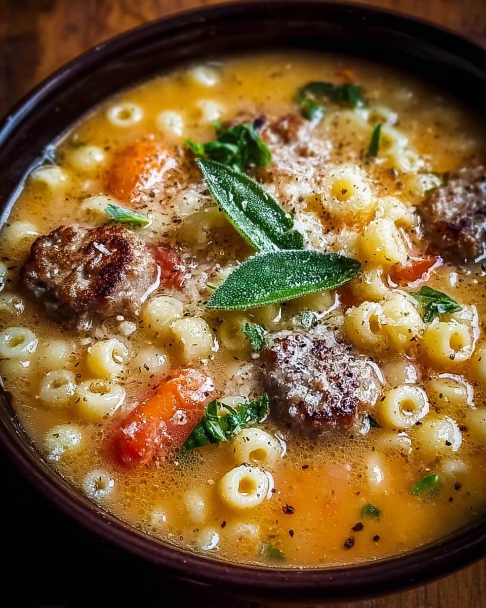 Italian Sausage and Ditalini Soup 1 Italian Sausage and Ditalini Soup