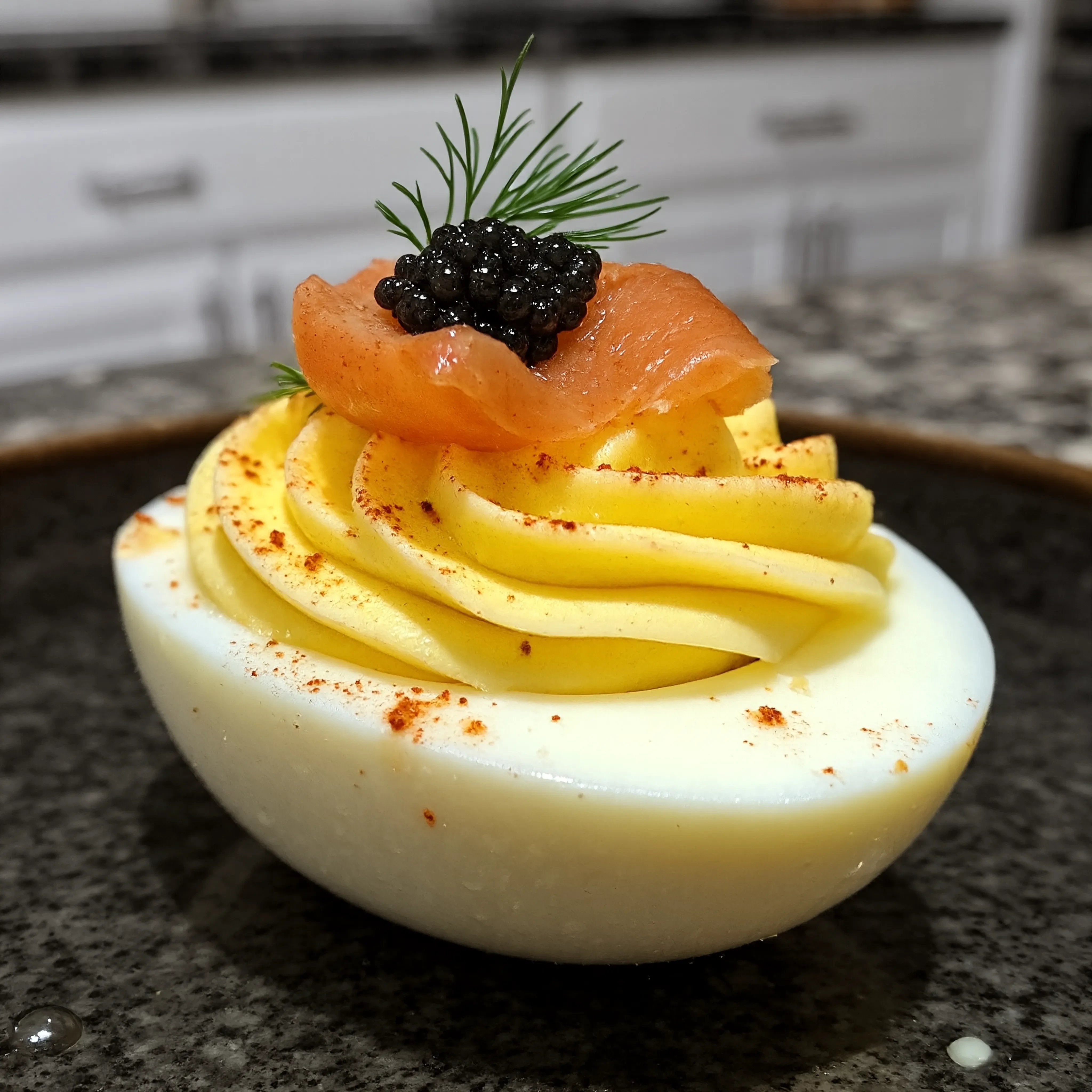 Deviled Eggs Royale