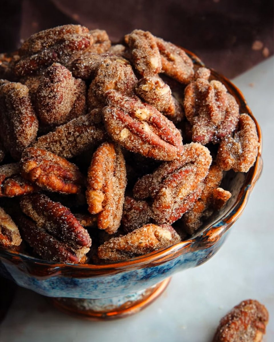 Cinnamon Sugar Roasted Pecans
