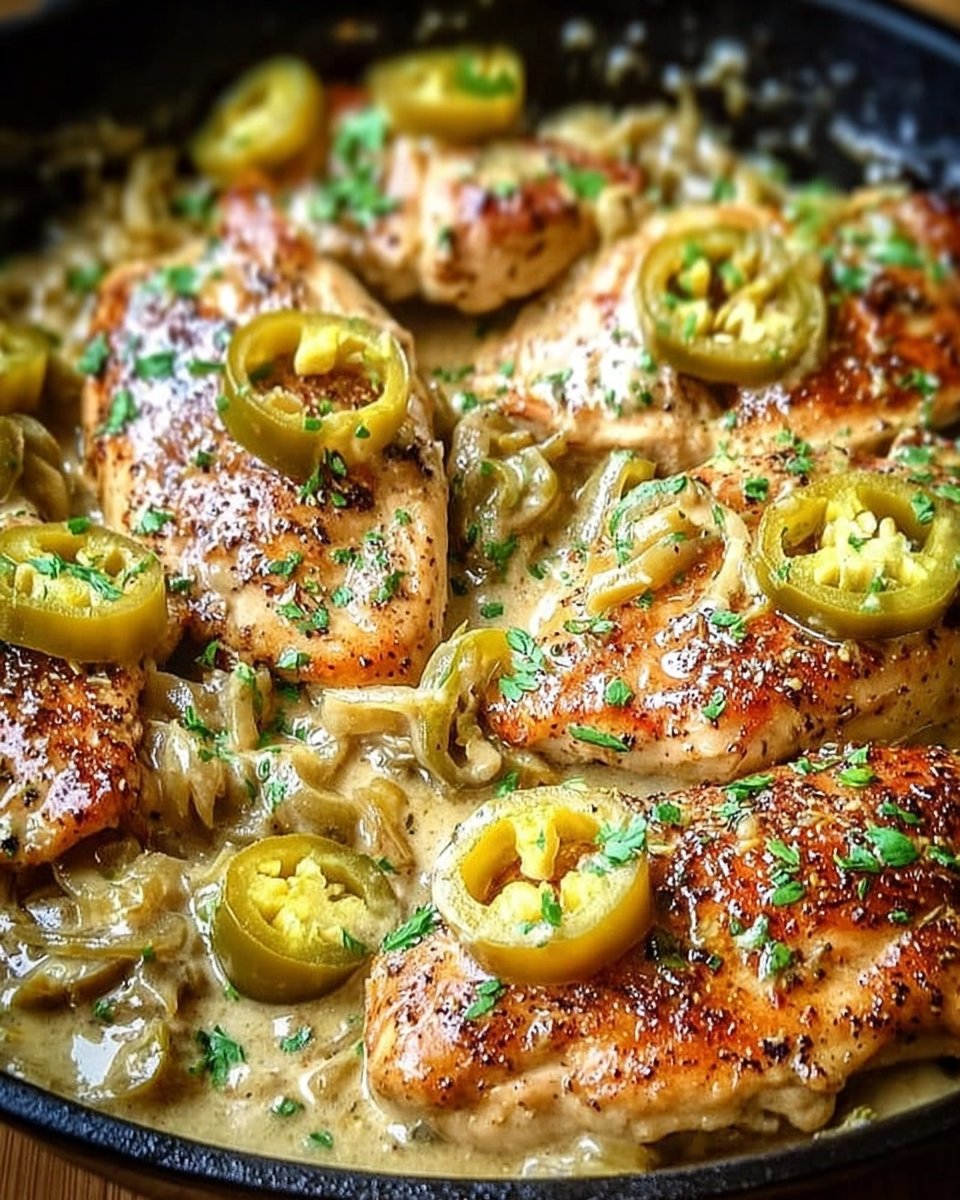 Savory Pepperoncini Chicken Skillet