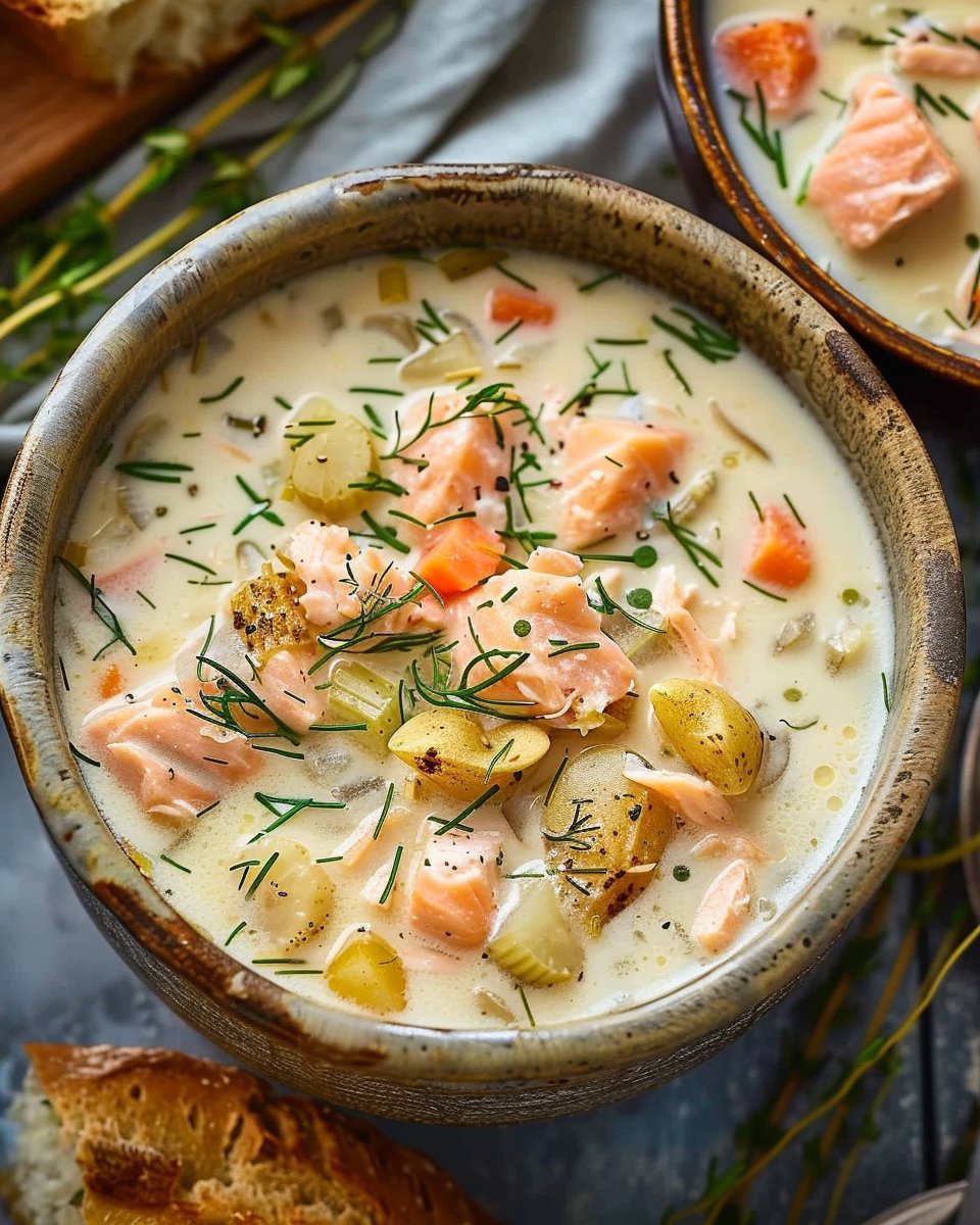 Cozy Salmon Chowder 1 Cozy Salmon Chowder