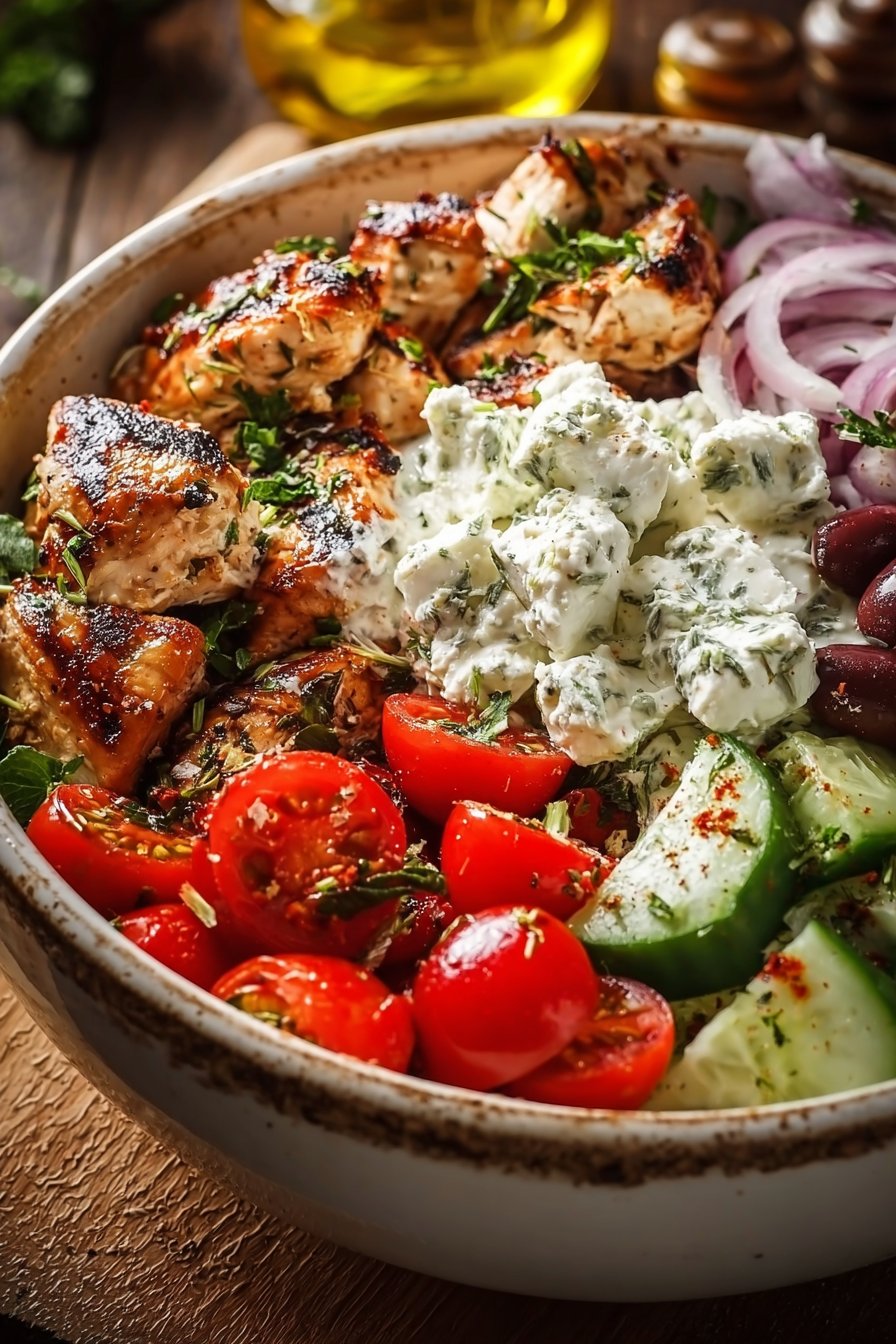 Greek Chicken Bowls
