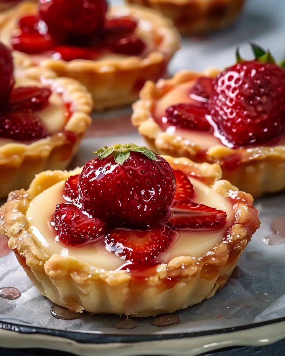 Strawberry Custard Tarts