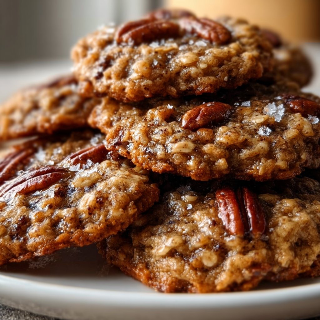 Delicious Sourdough Pecan Pie Oatmeal Cookies Recipe