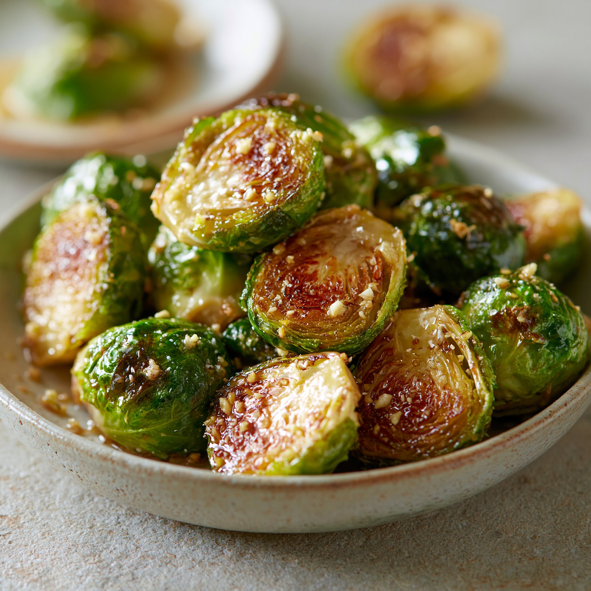 Honey Garlic Brussels Sprouts