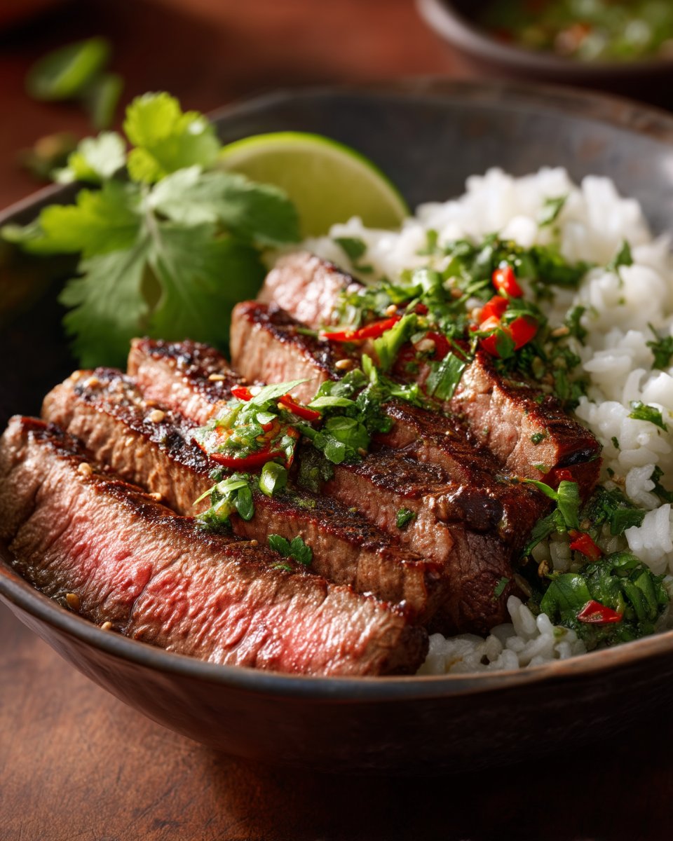 Cilantro Lime Steak Bowls