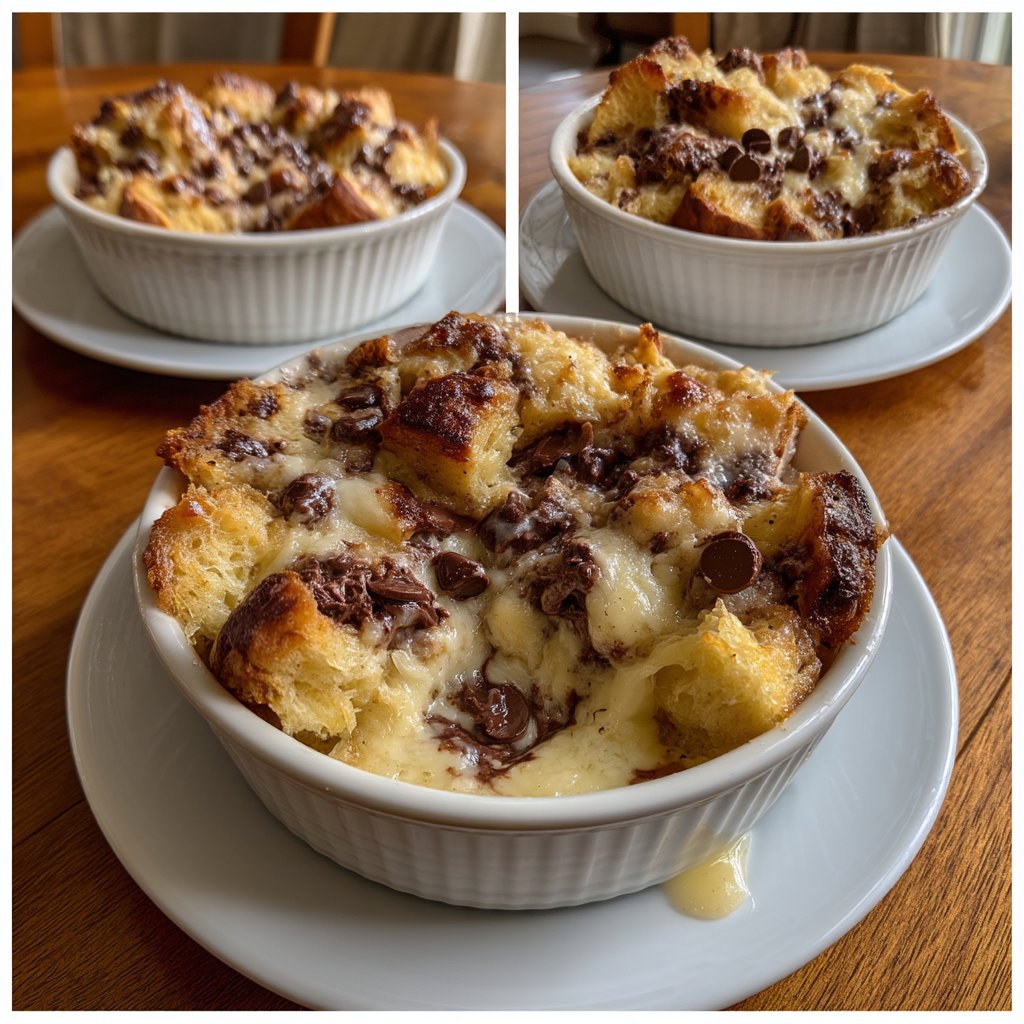 Chocolate Ricotta Bread Pudding