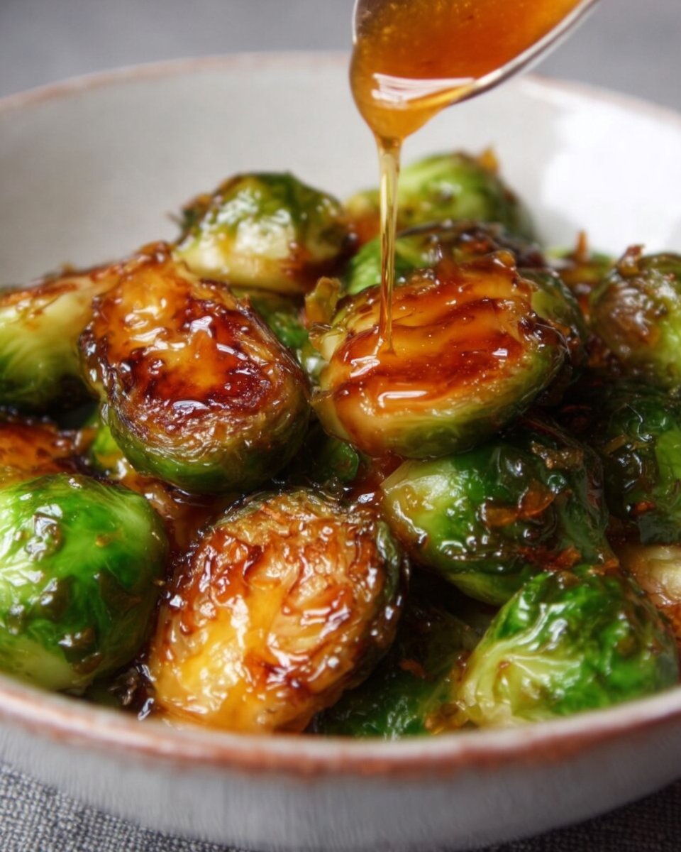 Sweet Sticky Glazed Brussels
