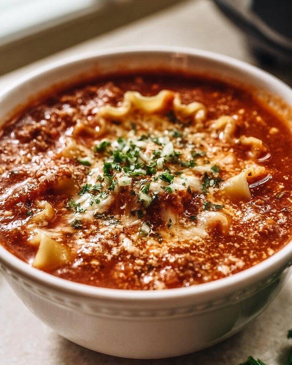 Crockpot Lasagna Soup