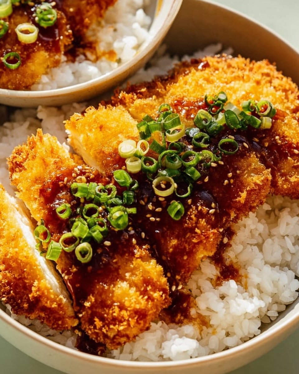 Japanese Katsu Bowls with Tonkatsu Sauce
