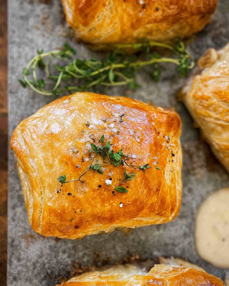 Chicken Wellington with Dijon Cream Sauce
