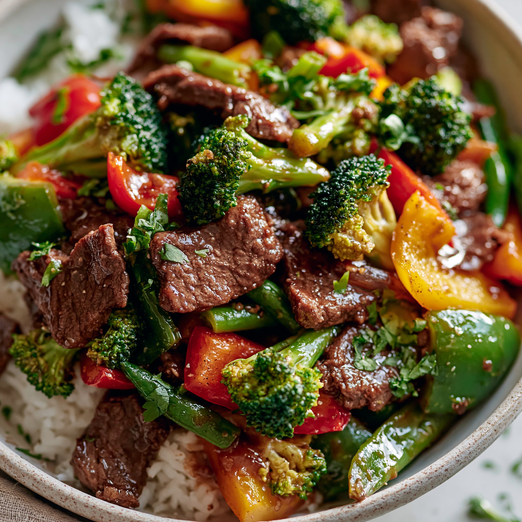 Rindfleisch-Stir-Fry mit Gemüse