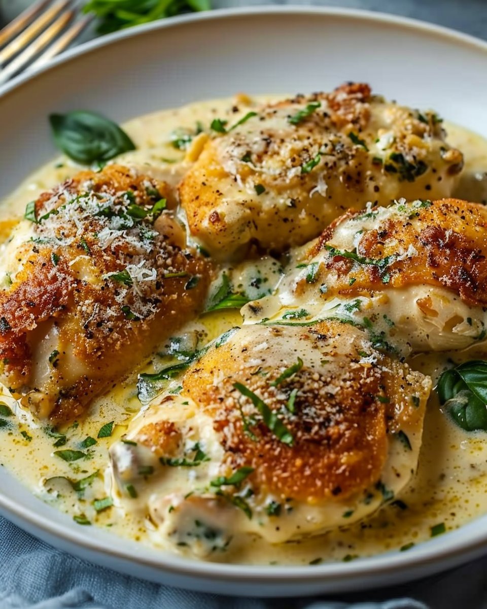 Creamy Garlic Parmesan Chicken 2 Creamy Garlic Parmesan Chicken