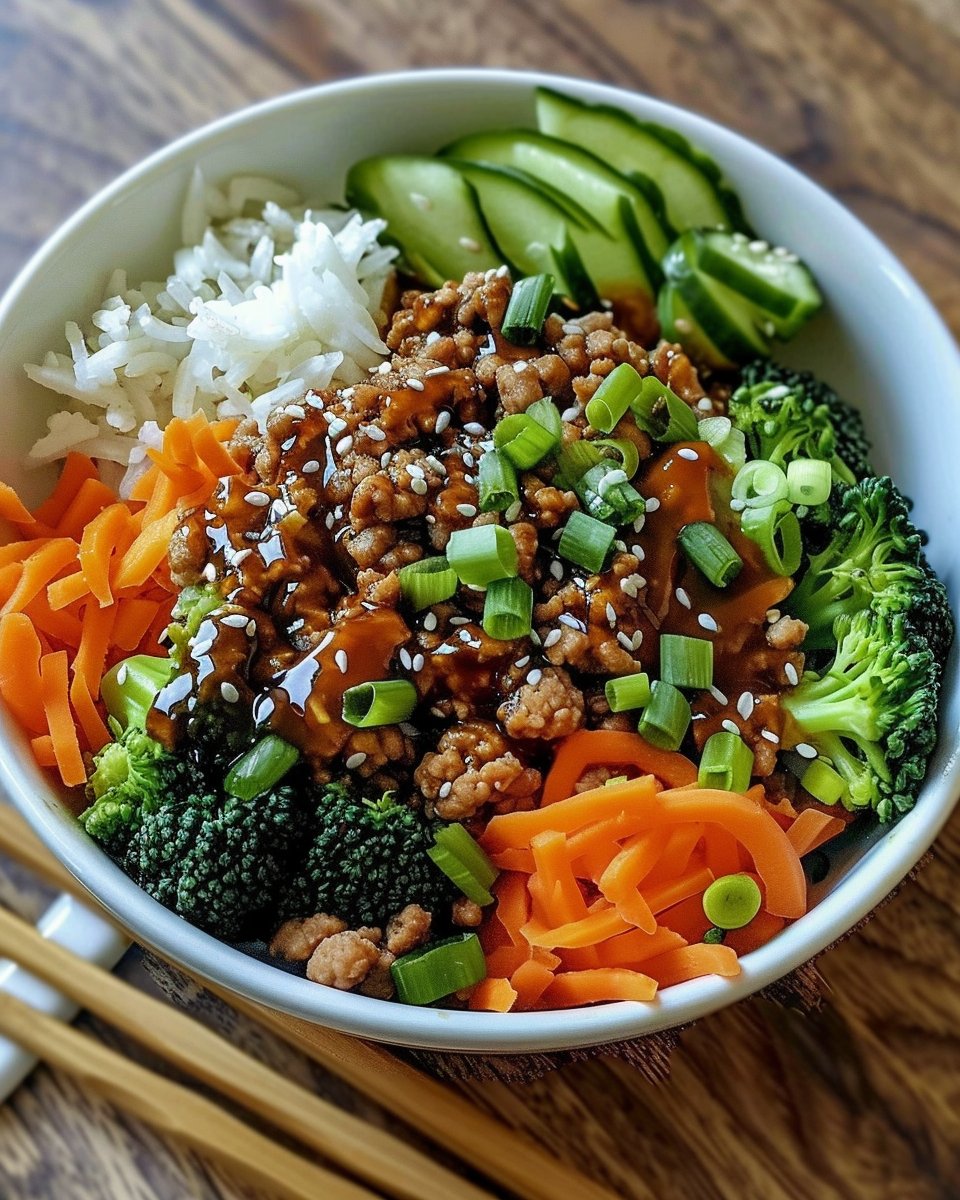Teriyaki Ground Turkey Bowl