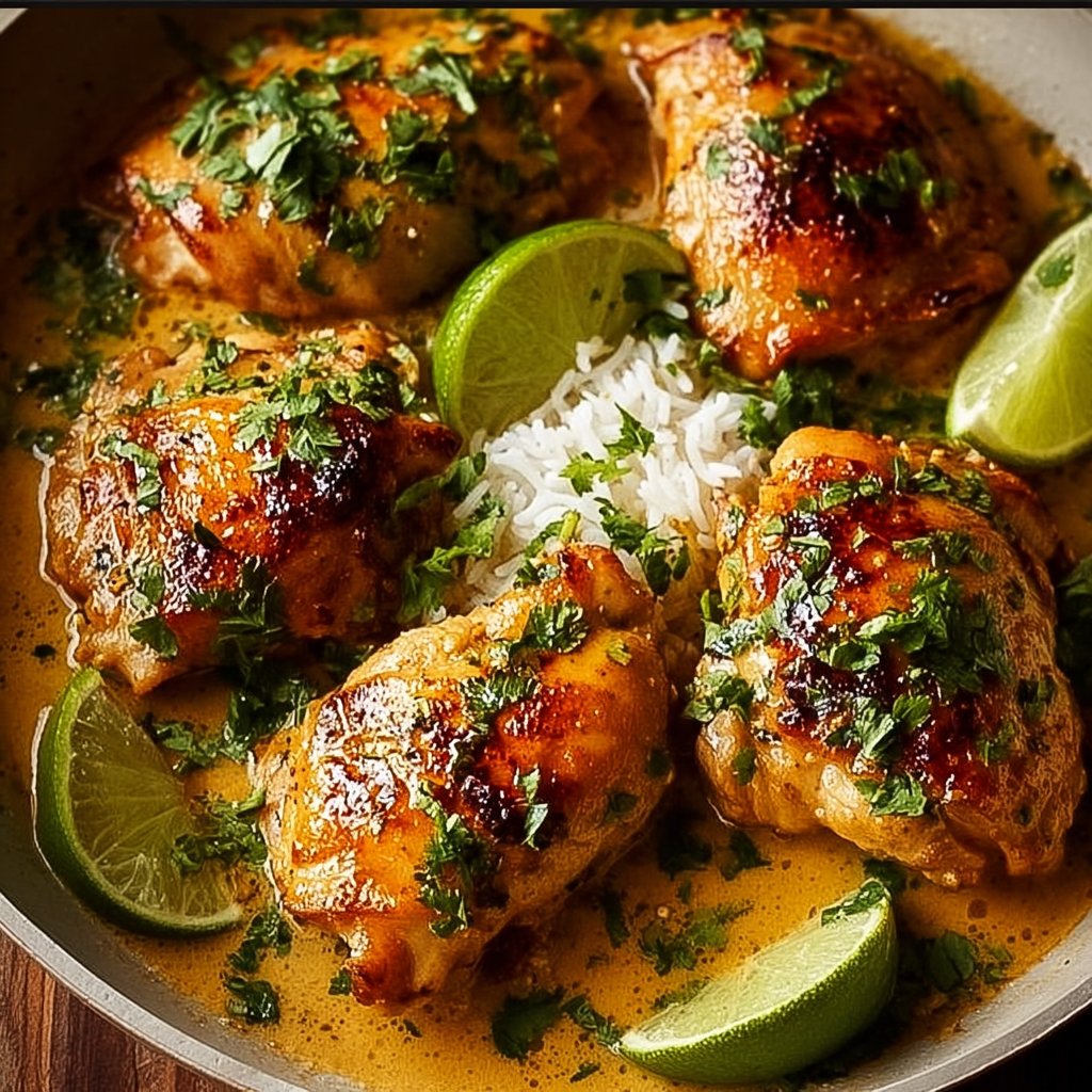 Coconut Lime Chicken Thighs