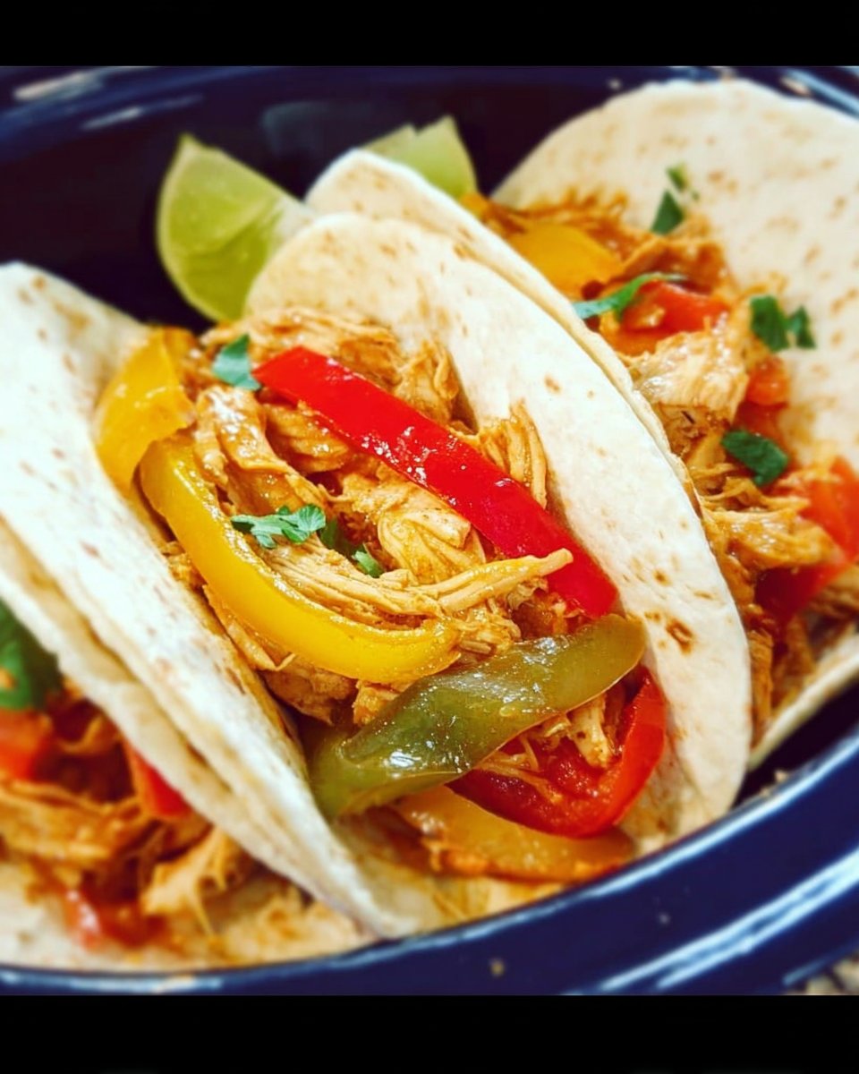Schmortopf Hühnchen Fajitas