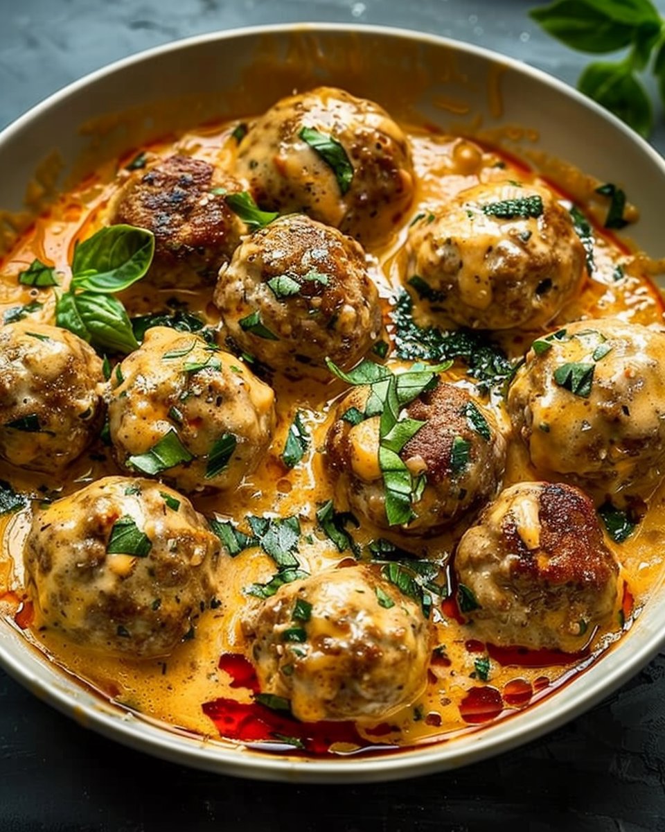 Creamy Tuscan Meatballs 1 Creamy Tuscan Meatballs