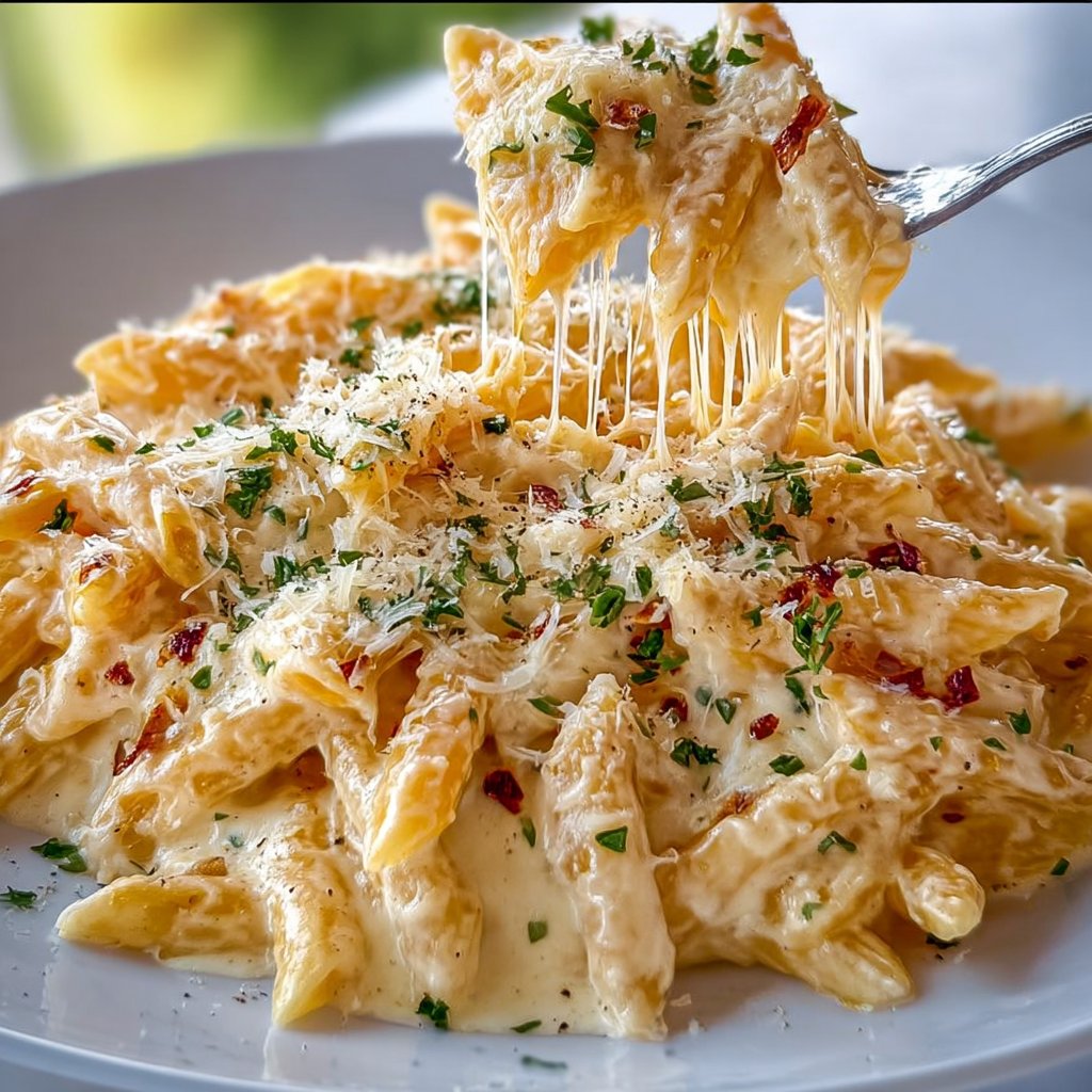 One Pot Creamy Garlic Pasta