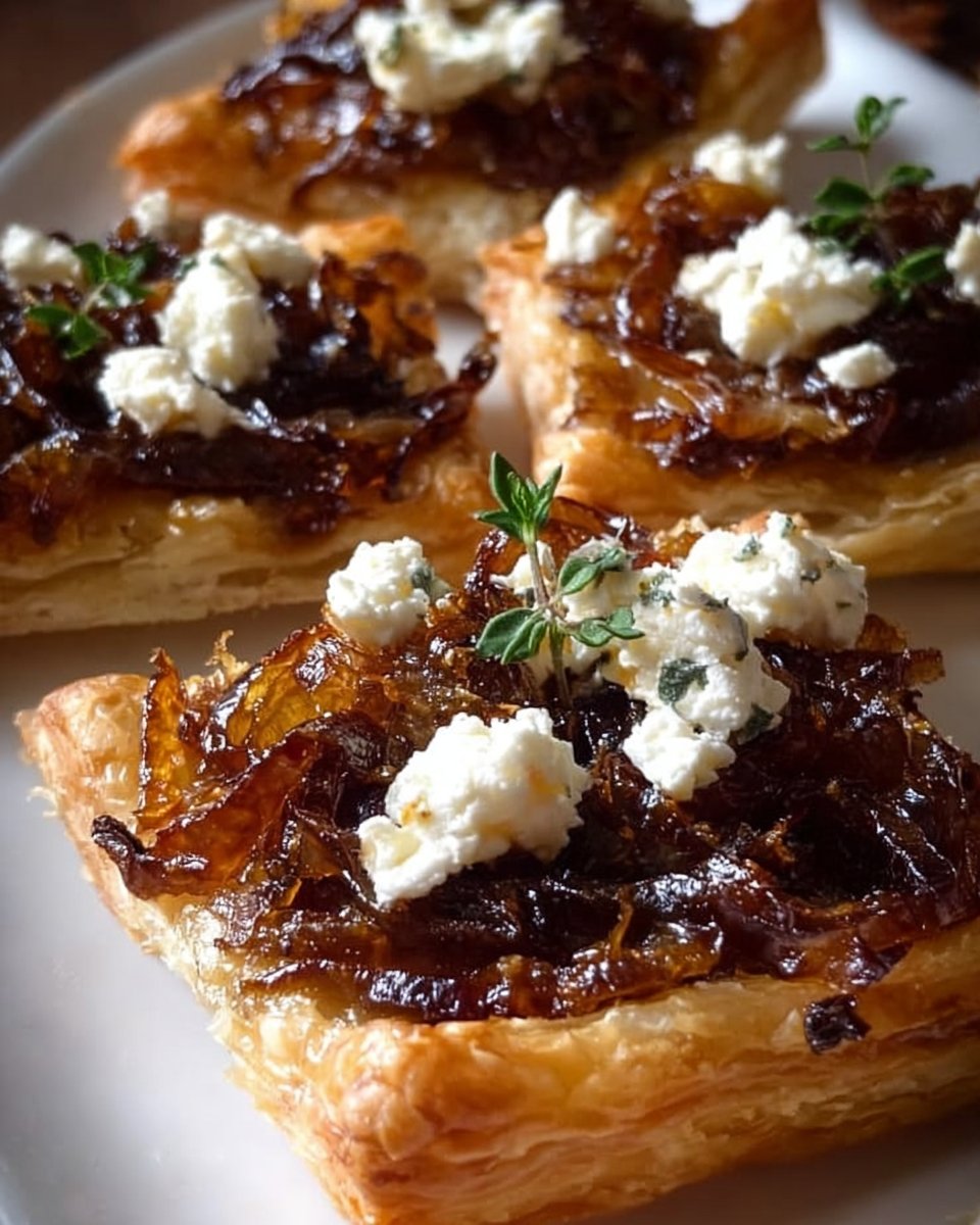 Caramelized Onion and Goat Cheese Tarts