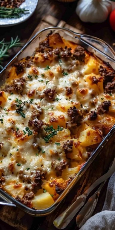 5-Ingredient Hamburger & Potato Casserole