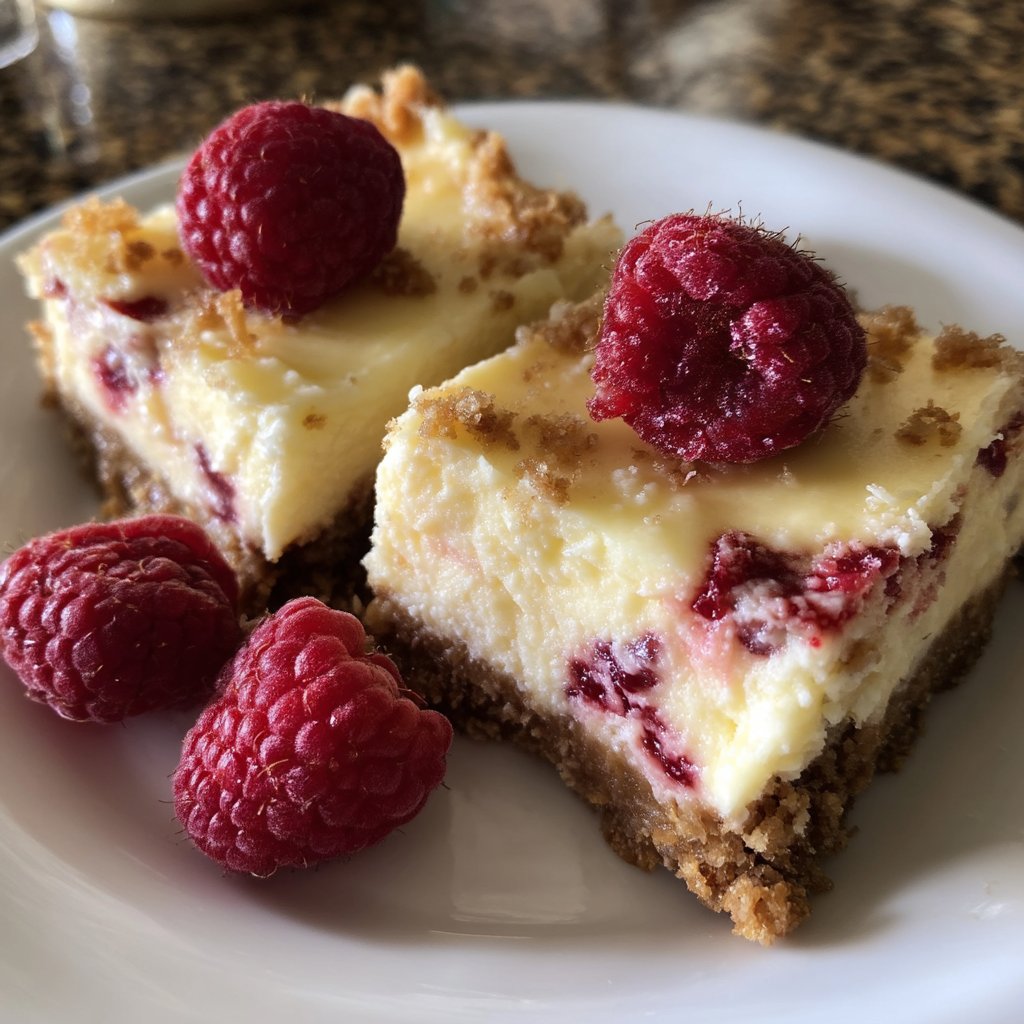 Lemon Raspberry Cheesecake Bars