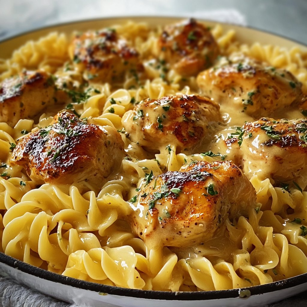 Easy One-Pan Chicken with Buttered Noodles