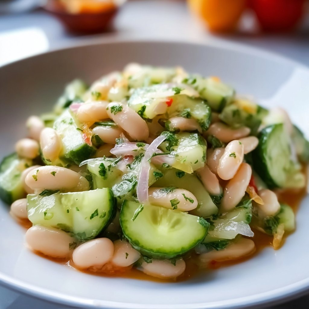 Refreshing White Bean Cucumber Salad