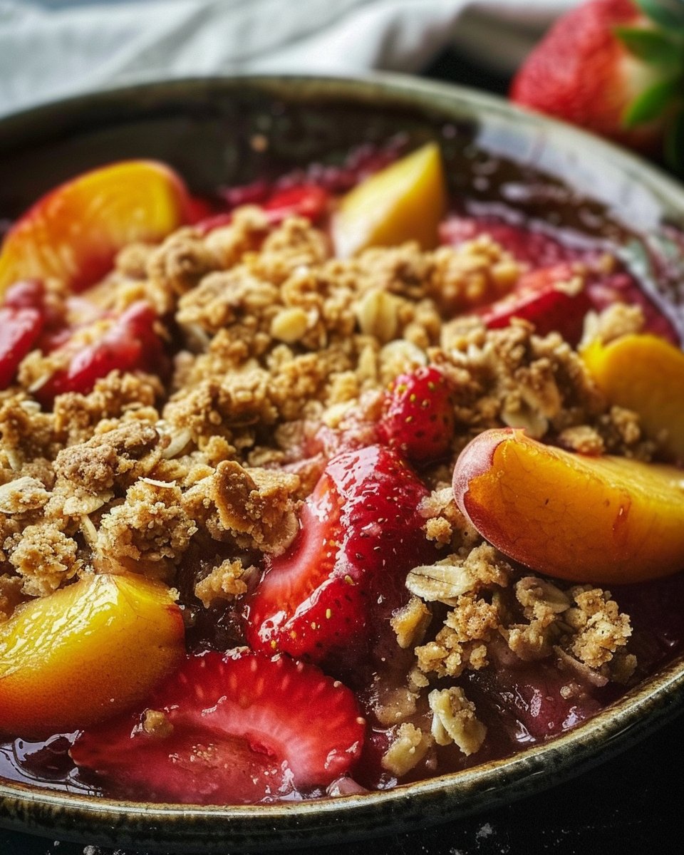 Strawberry Peach Crisp