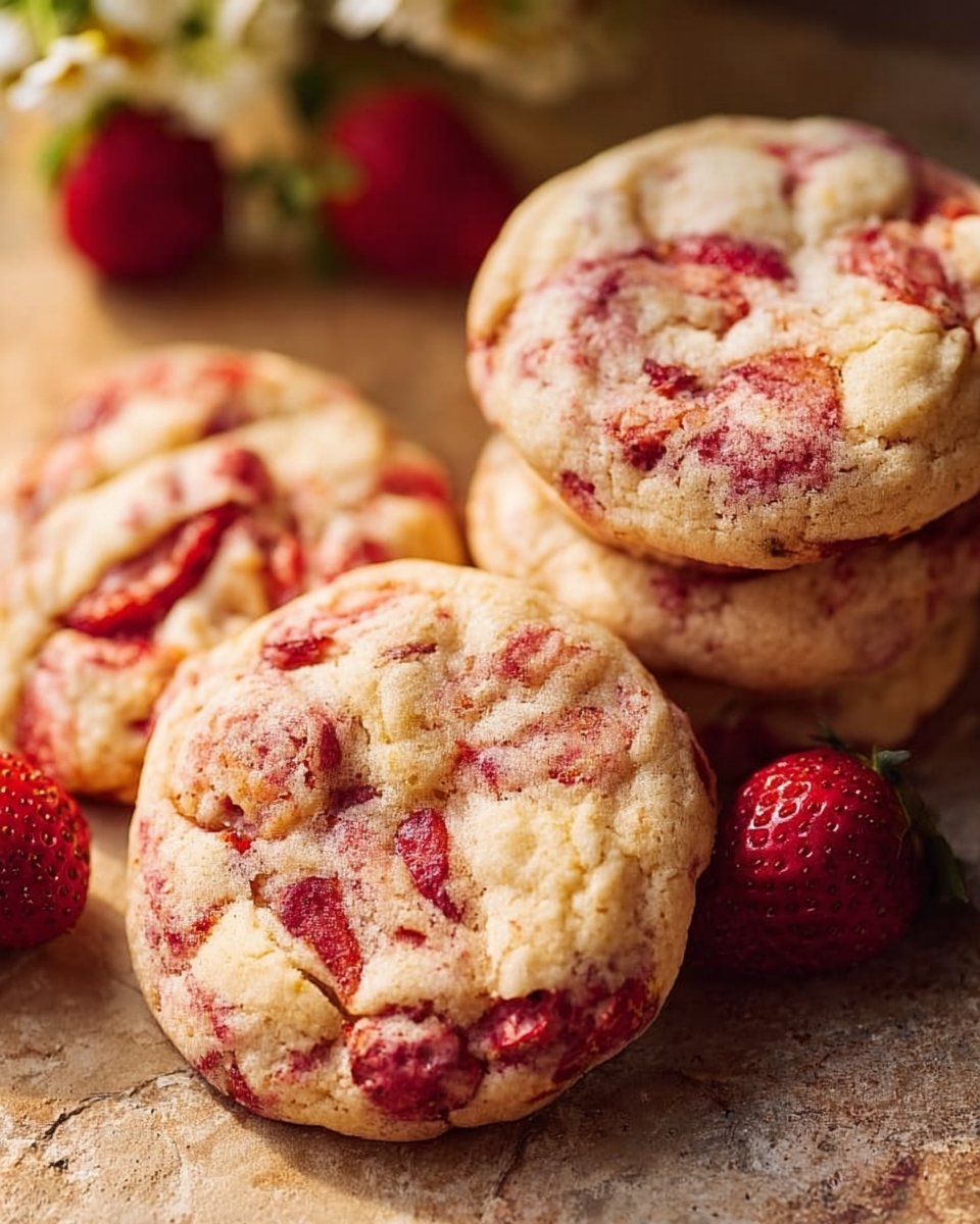 Strawberry Cheesecake Cookies