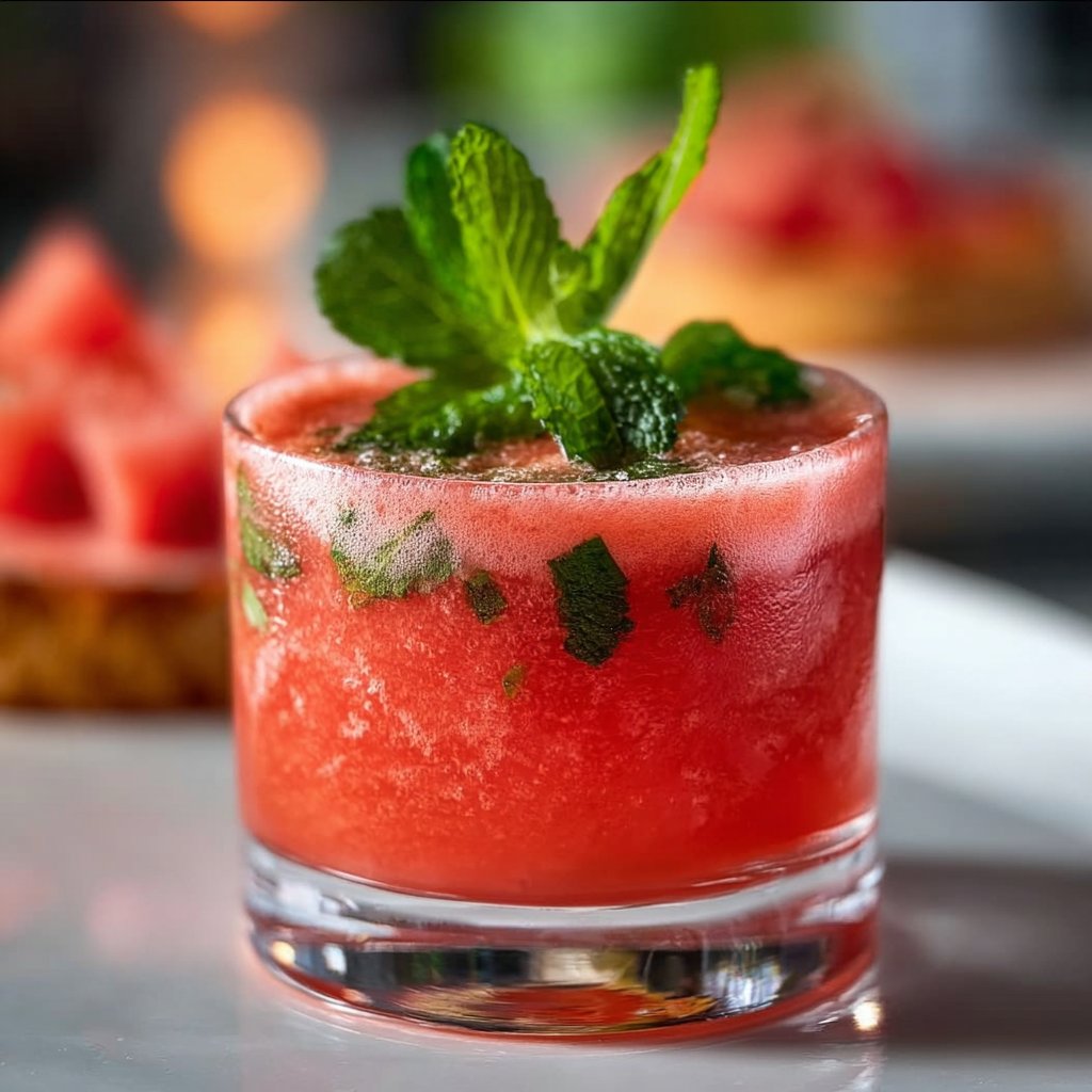 Watermelon Mint Mocktail