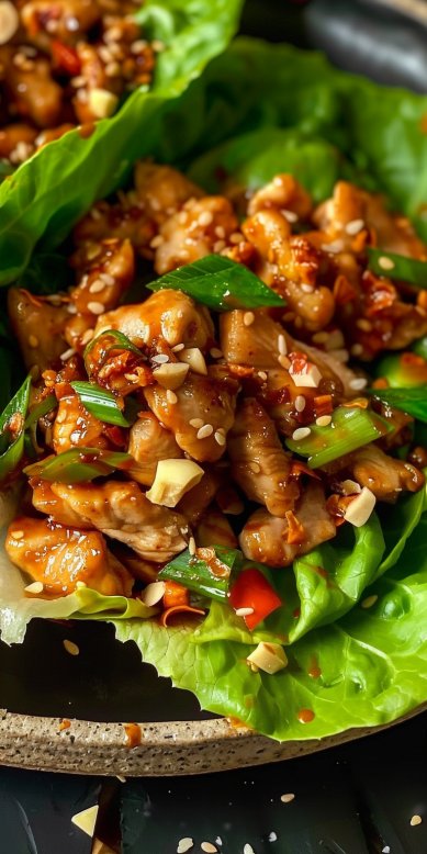 Wrap de Laitue au Poulet