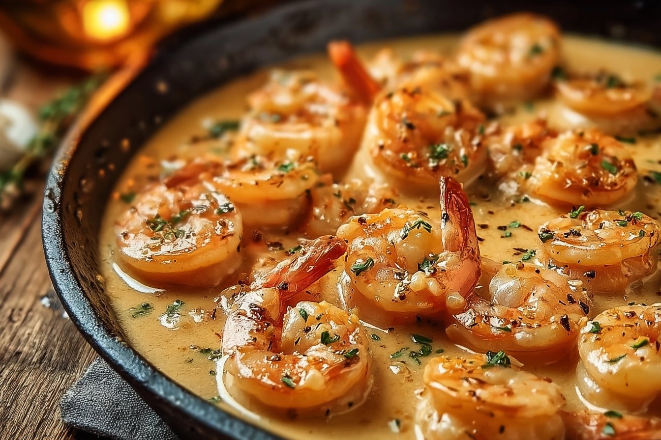 Easy Creamy Garlic Shrimp