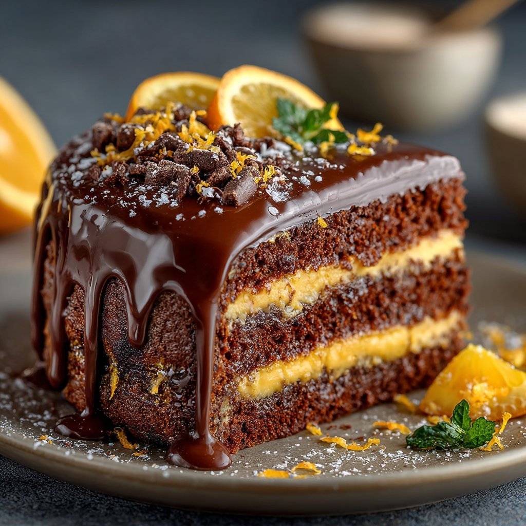 Chocolate Orange Layer Cake with Ganache: A Delightful Recipe!