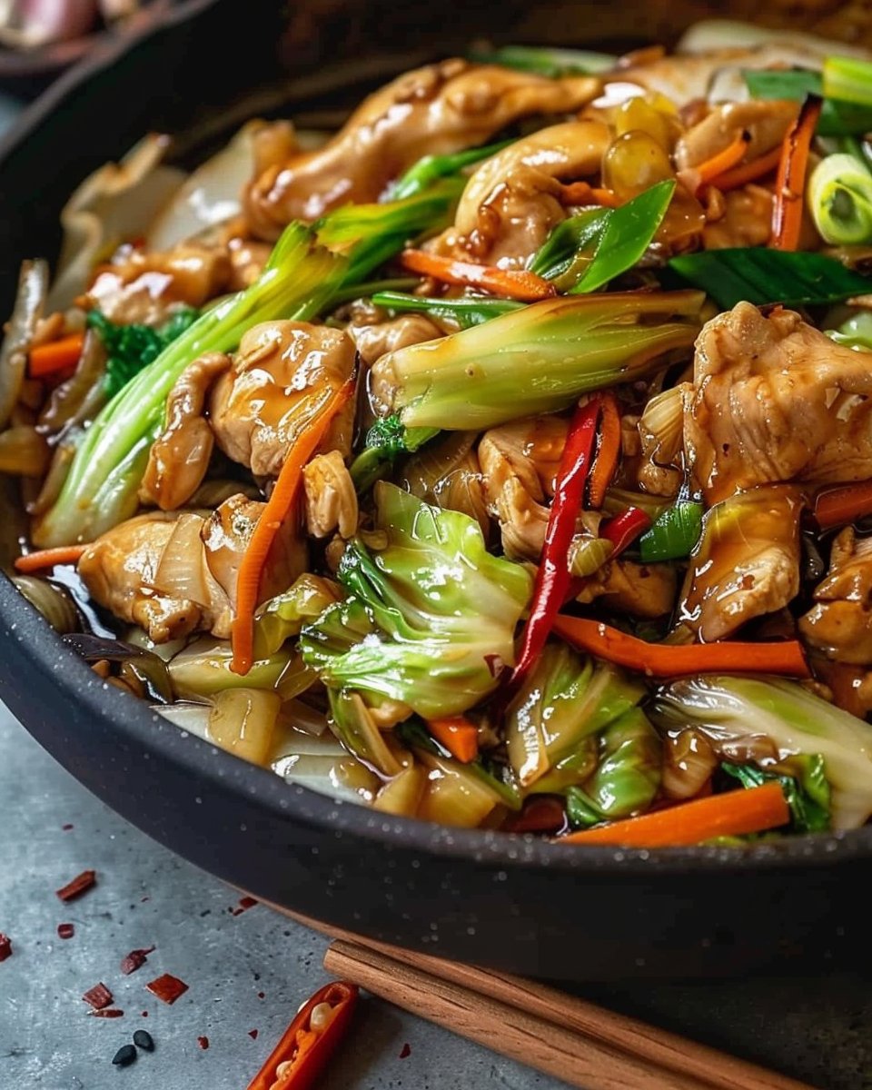 Homemade Chicken Cabbage Stir-Fry