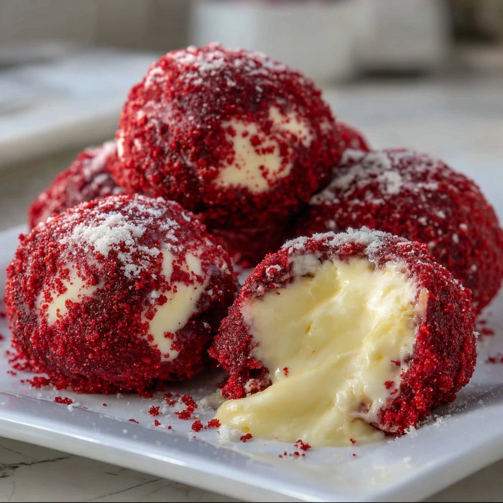 Red Velvet Snowballs