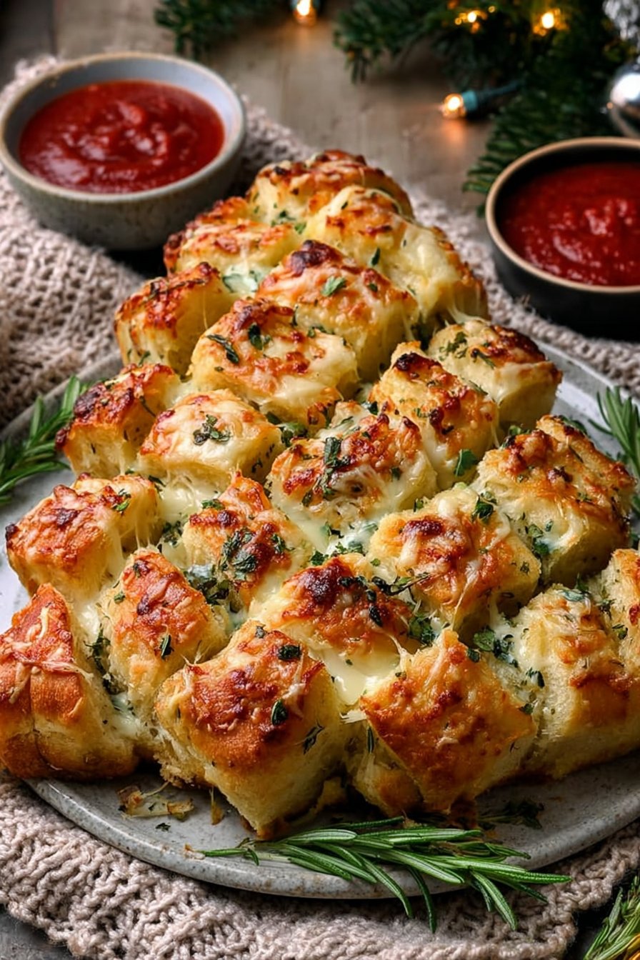 Cheesy Pull Apart Garlic-Butter Bread