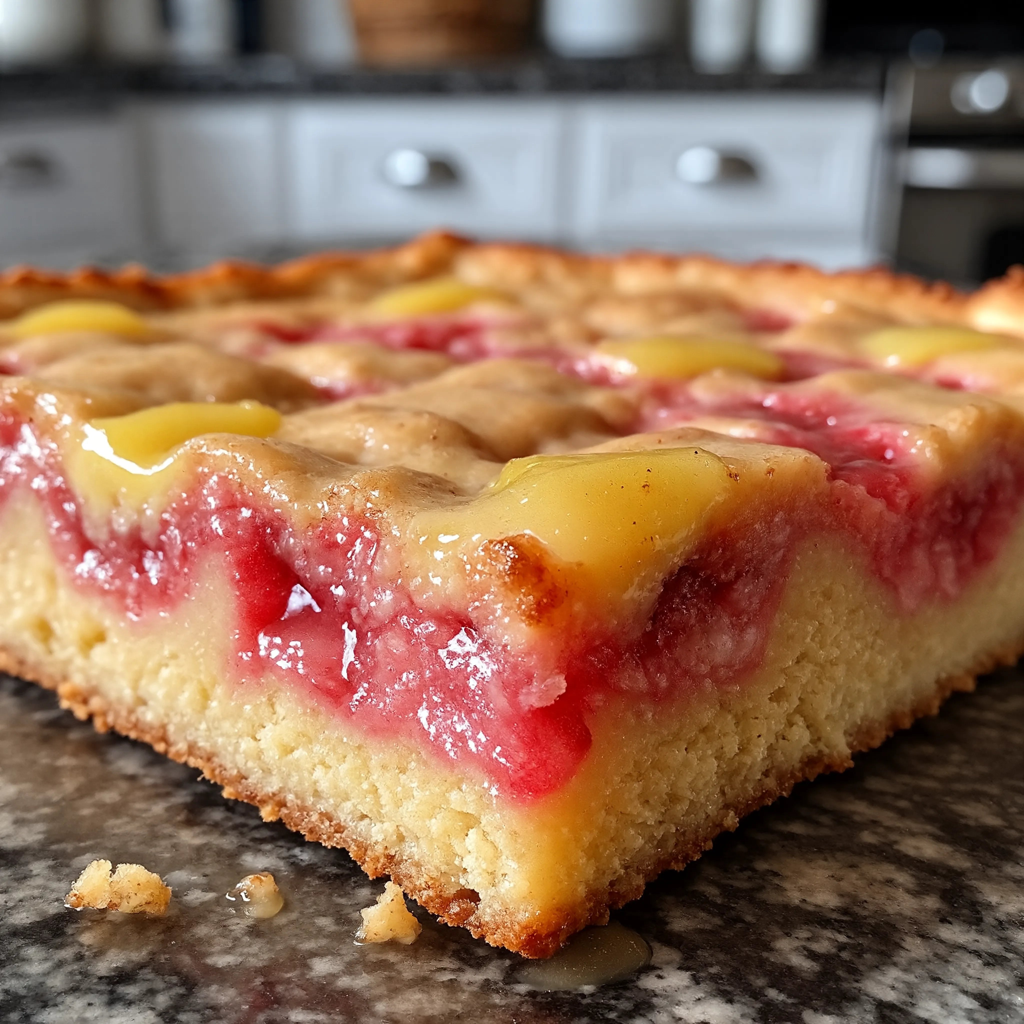 Strawberry Lemon Blondies