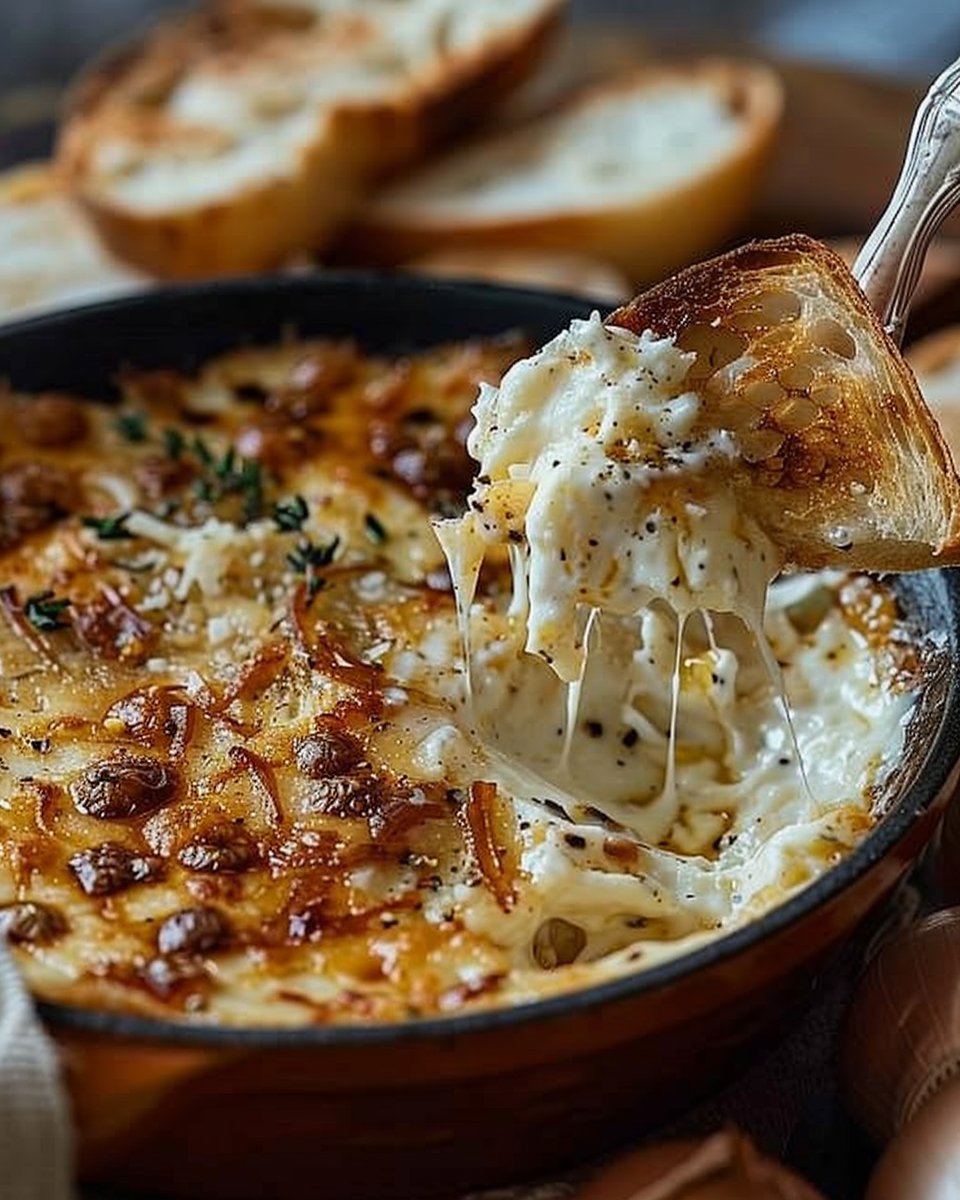 Creamy Baked Caramelized Onion Dip for the Ultimate Party Spread
