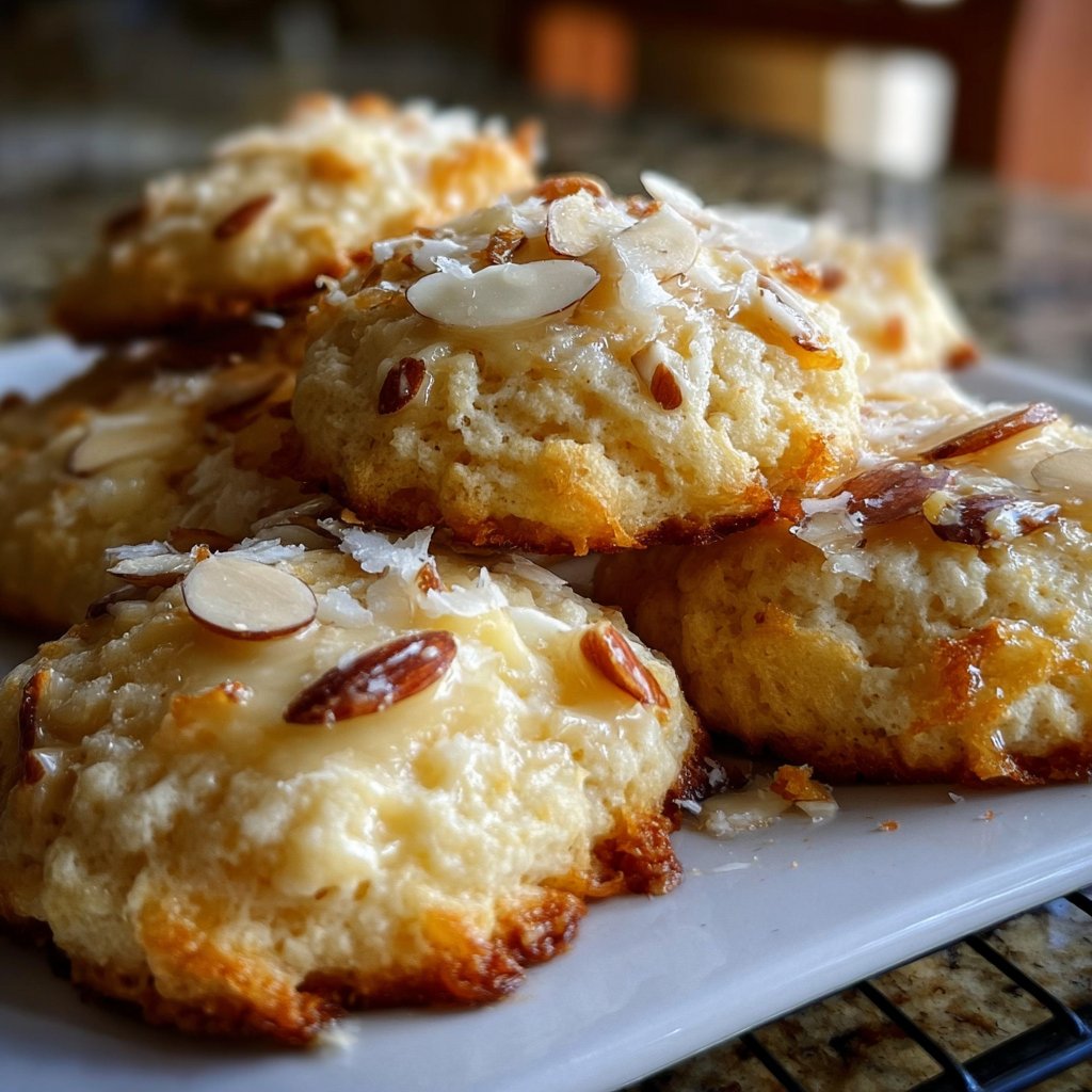 Butter Cream Cheese Almond Cookies