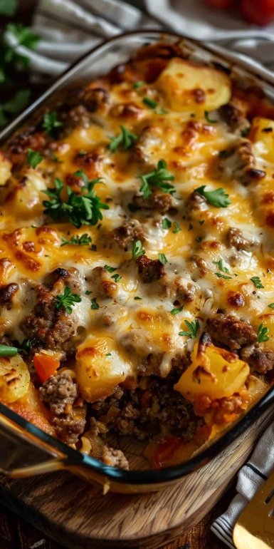 5-Ingredient Hamburger & Potato Casserole