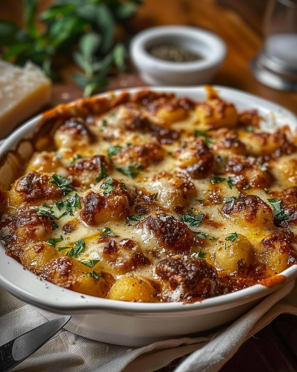 Cheesy Baked Gnocchi