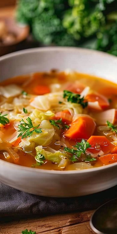 Soupe allégée aux choux