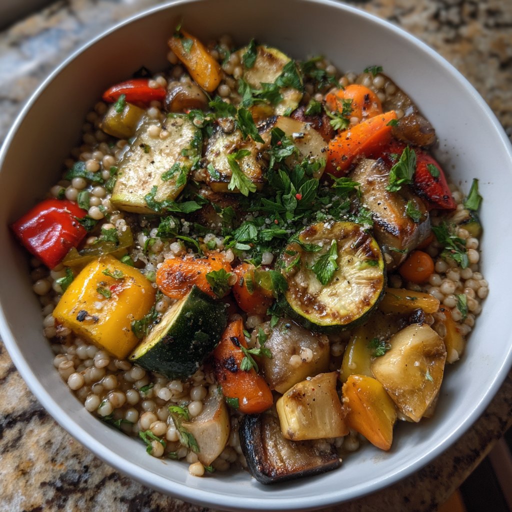 Sorghum Grain Bowl with Roasted Veggies