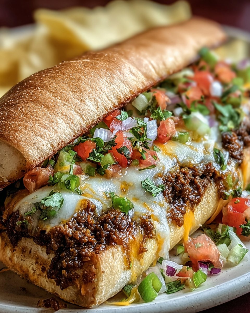 Mexican Chopped Cheese Sandwich