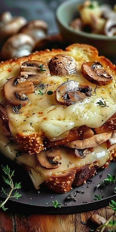 Croque-Monsieur Gourmand aux Champignons