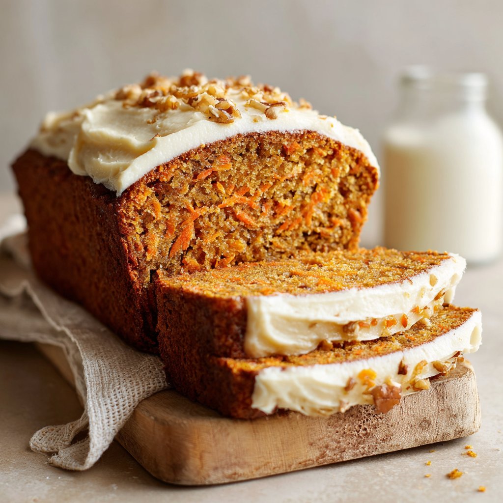 Simple Carrot Cake Loaf Bread