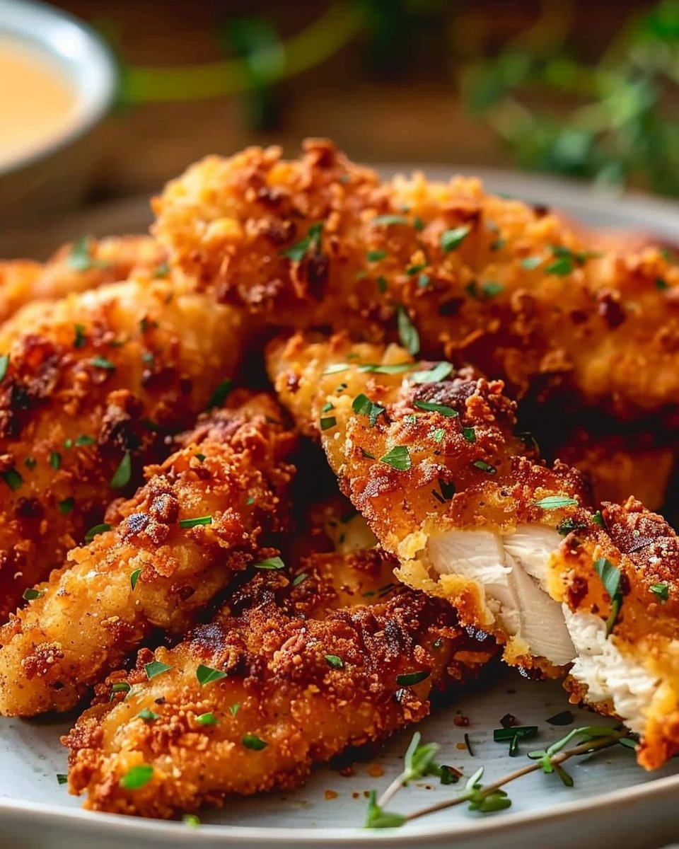Crispy Air Fryer Chicken Tenders 3 Crispy Air Fryer Chicken Tenders